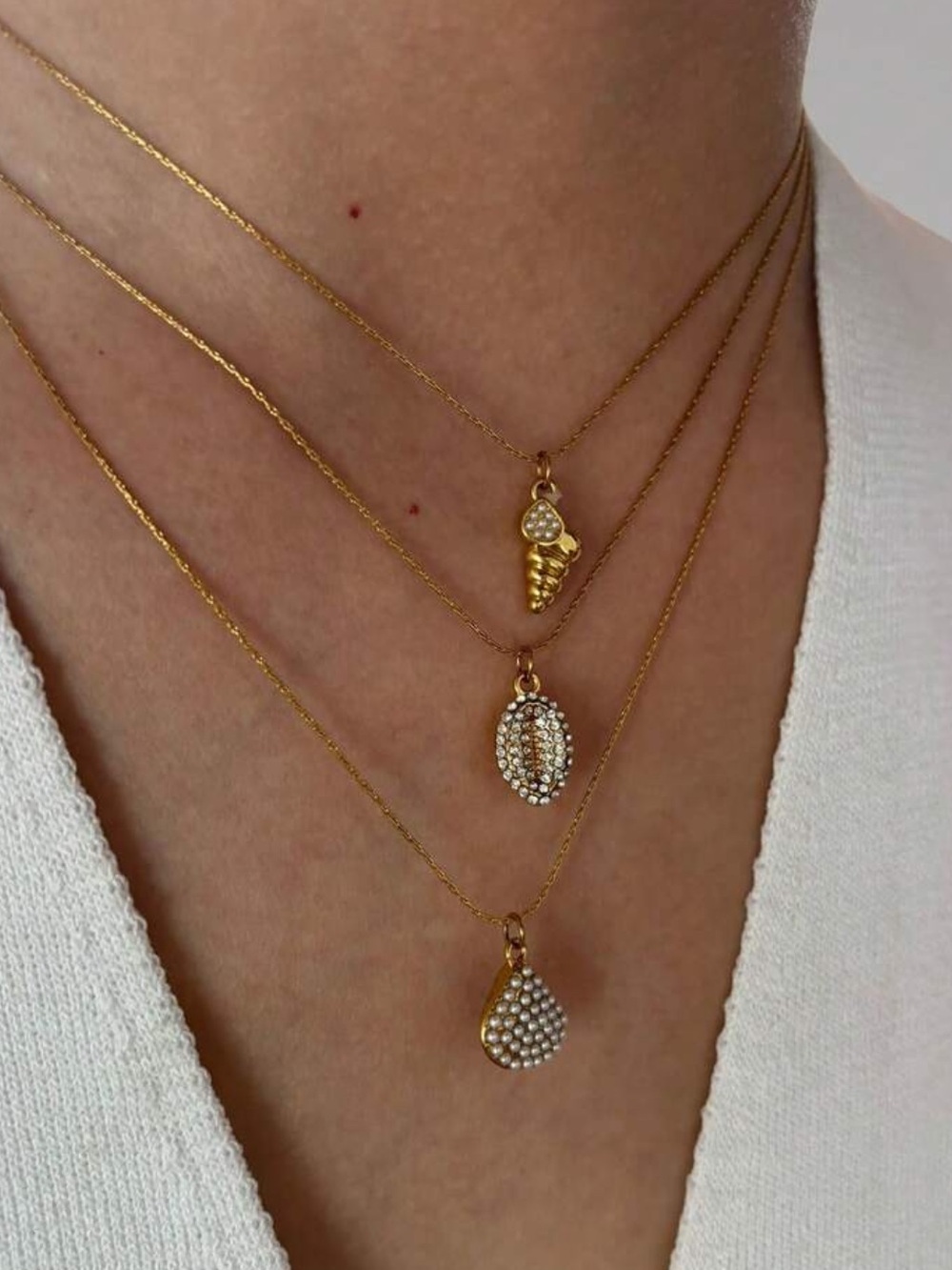 Shell Pendant Necklace #2533